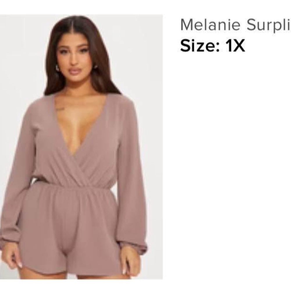 Fashion nova nwot 1x romper